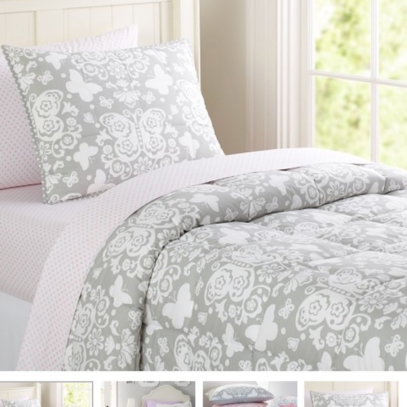 pottery barn butterfly bedding